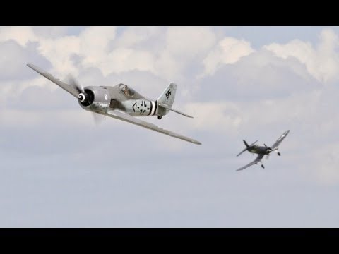 6 X MOKI POWERED RC WW2 FIGHTERS DISPLAY AT BMFA NATIONALS - 2017