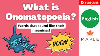 What is Onomatopoeia? ► Words that sound like their meanings! | Learn English