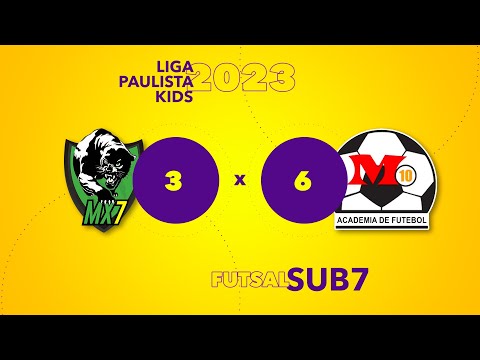 MX7 3 x 6 M10  - Liga Paulista Kids 2023 - sub7
