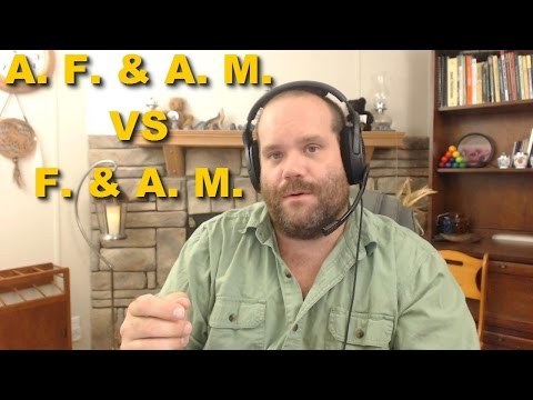 Q&A: A. F. & A. M. vs F. & A. M.