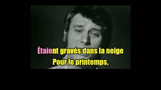 KARAOKÉ Johnny Hallyday  La Petite Fille De L&#39;hiver Création JP Demande de Christopher J