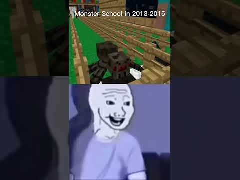 Monster School Before vs After #shorts #monsterschool