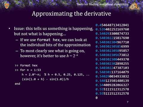3 Tools for finding numerical algorithms