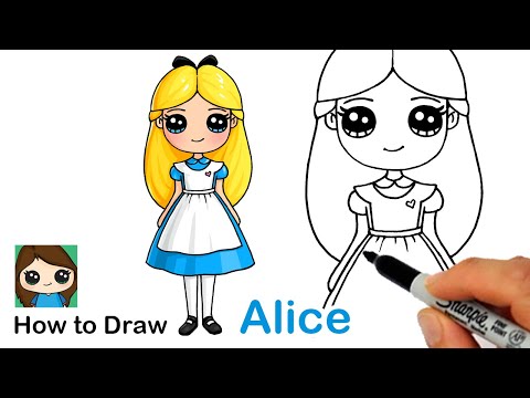 How to Draw Alice in Wonderland