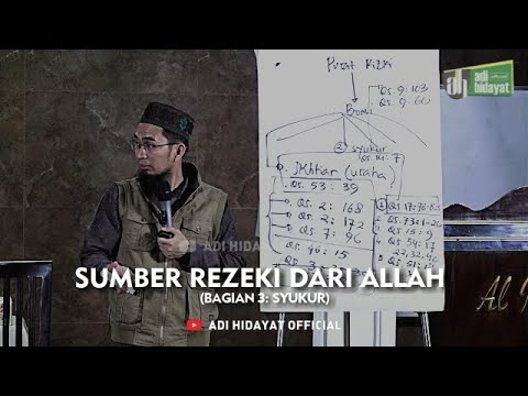 Sumber Rezeki dari Allah (Bagian 3: Syukur) - Ustadz Adi Hidayat