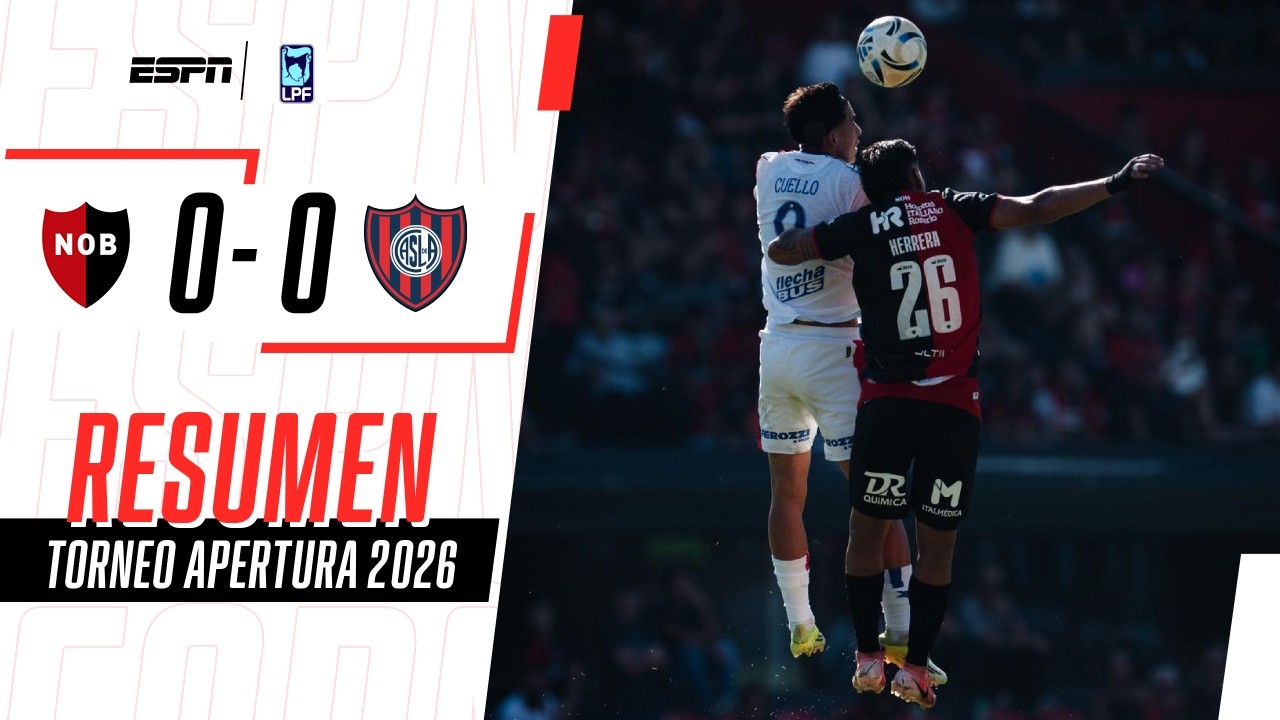 LA LEPRA Y EL CICLÓN NO ROMPIERON EL CERO EN ROSARIO | Newell's 0-0 San Lorenzo | RESUMEN