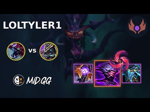 MID.GG: [ loltyler1 ] Cho'Gath TOP vs Nasus | NA MASTER | LOL Season 2025