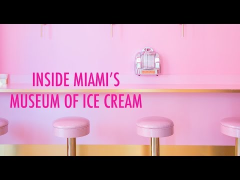 Inside the Museum of Ice Cream,  Miami Florida