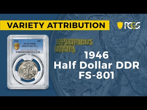 PCGS Variety Attribution | 1946 Walking Liberty Half Dollar Double Die Reverse