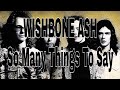 WISHBONE ASH - So Many Things To Say (Lyric Video)