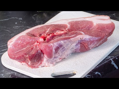 Американский способ сделать свинину вкуснее буженины. Рваный кусок мяса в духовке