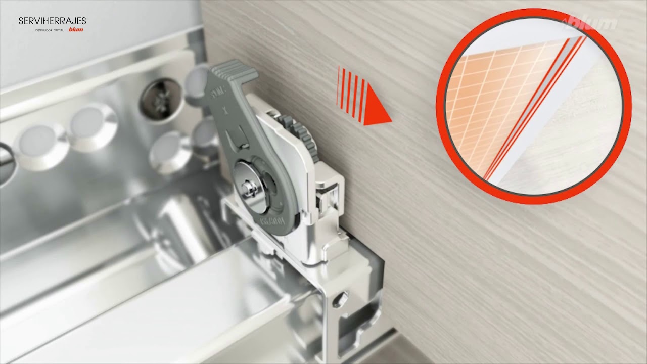 Guía para cajón de madera de cierre suave de blum
