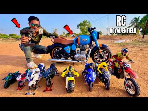 RC Ride on Royal Enfield Bike Unboxing & Testing – Chatpat toy tv