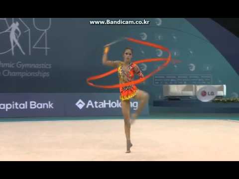 Neviana Vladinova (BUL) 2014 RG European Championships AA Ribbon