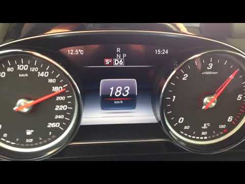 Mercedes E220d W213 2017 0-230KM/H Acceleration German Autobahn