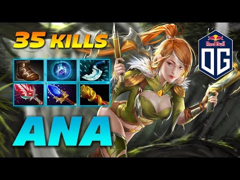 ANA Windranger | 35 KILLS | Dota 2 Pro Gameplay