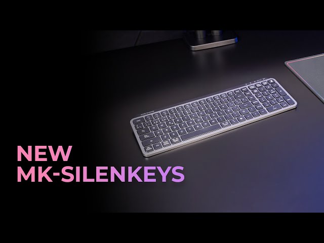 Teclado sem fios Mars Gaming MK-Silenkeys de baixo perfil e formato completo para PC/Mac, espanhol, branco video