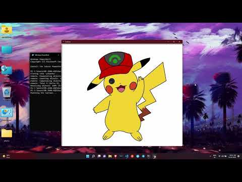 Codopus Pikachu Drawing Using Python Tkinter