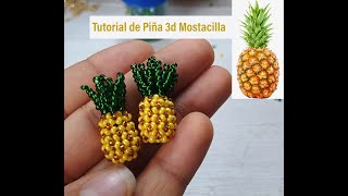 Tutorial Paso a Paso: Cómo Hacer una Piña 3D en Mostacilla 🍍