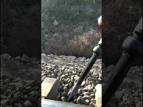 Rail train track stones tamping machines railways trains ins...