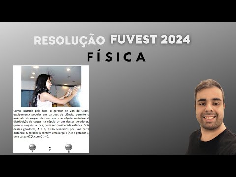 Fuvest 2024 - Como ilustrado pela foto, o gerador de Van de Graaf, equipamento popular em parques de