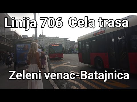 Linija 706:Zeleni venac-Batajnica (Cela trasa)