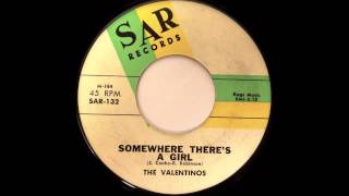 Somewhere There's A Girl - The Valentinos- SAR 132 (1962)
