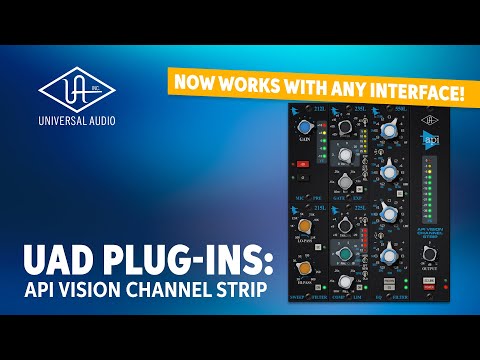 Universal Audio UAD API Vision Channel Strip Plug-in Demo