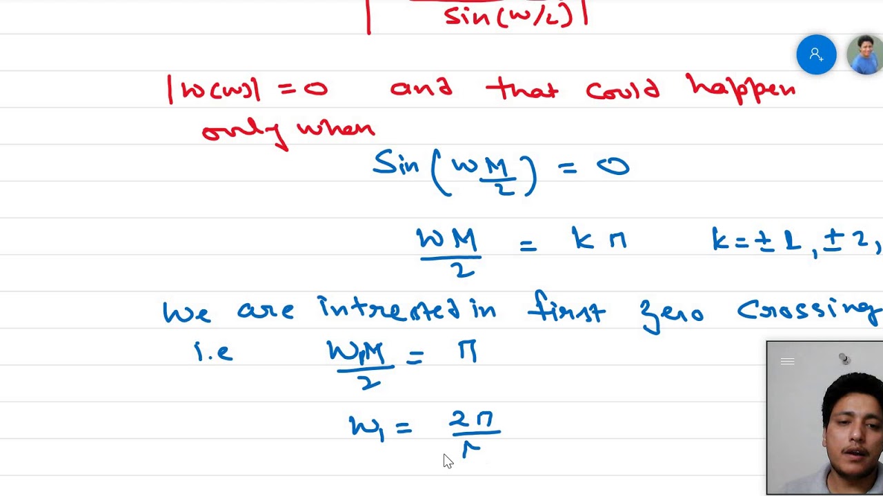 16. Filter Design- Rectangular Window.