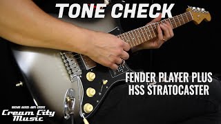 Video thumbnail for TONE CHECK: Fender Player Plus Stratocaster HSS Demo | No Talking by Cream City Music