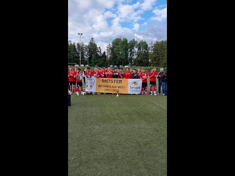 Siegerehrung Bezirksliga West 2021/22