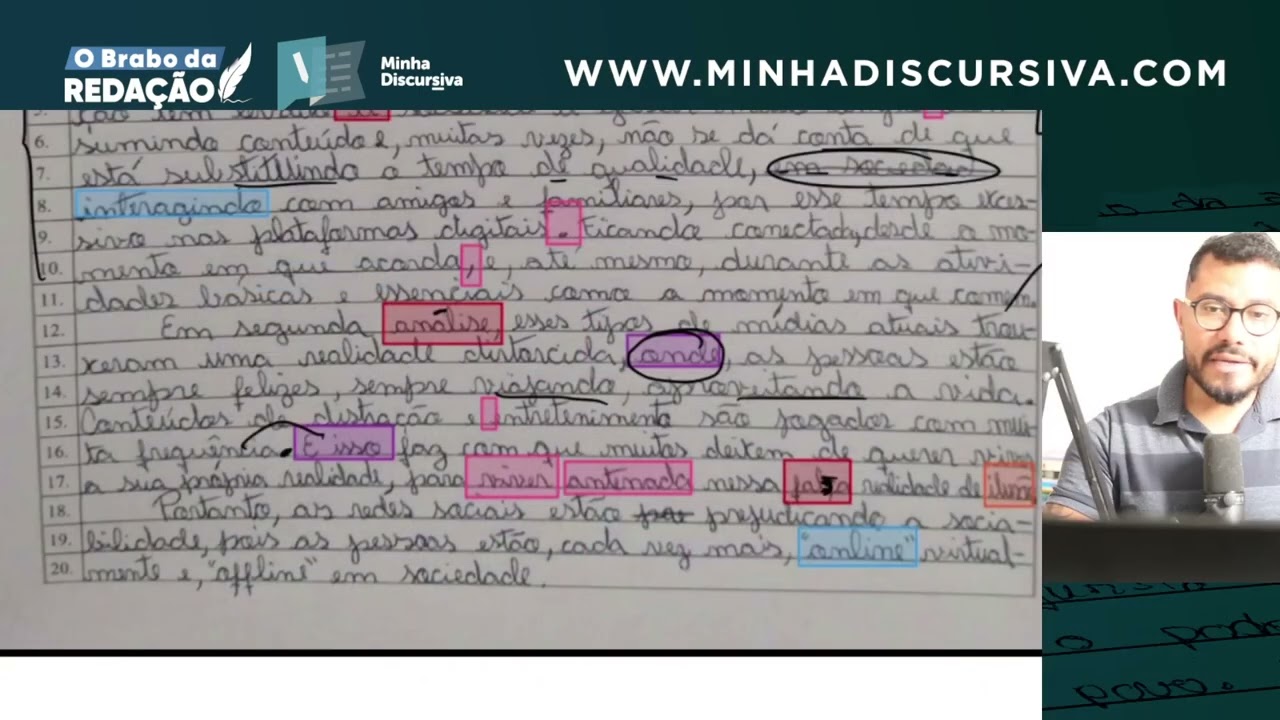 ☠️PM-PE: correção de redação com 20 linhas/ Prof. Ari - O Brabo Da Redação