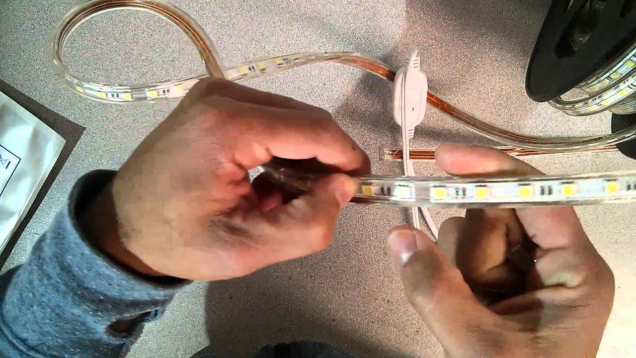 Watch video Connecting a 110/220V High Voltage LED Strip to An AC Outlet Now Connecting a 110/220V High Voltage LED Strip to An AC Outlet