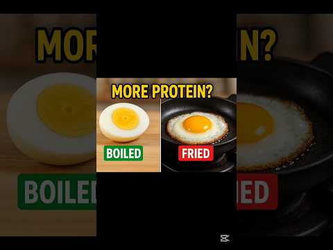 🥚 Boiled vs Fried Eggs: Which Has MORE Protein? 🥚🤔