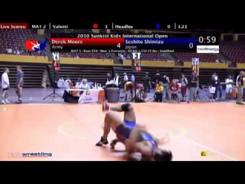 Sunkist Open - Freestyle - 60kg Semifinals - Derek Moore vs. Seshito Shimizu