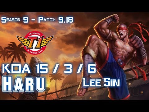 SKT T1 Haru LEE SIN vs SYLAS Jungle - Patch 9.18 KR Ranked