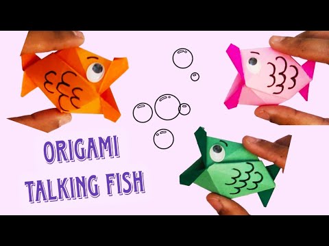 Origami Talking Fish | How to make paper 3D fish