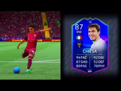 FIFA 22 FEDERICO CHIESA 87 PLAYER REVIEW