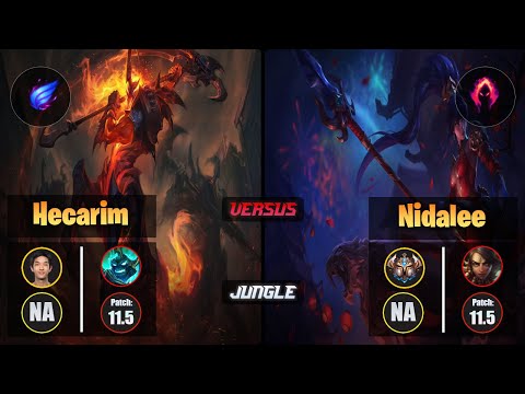 Blaber HECARIM (Jungle) [Phase Rush] VS NIDALEE - Challenger NA Patch 11.5
