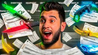 BATEU O RECORDE... 100 CONTRATOS DE TROCA PRA FACA NO CS2