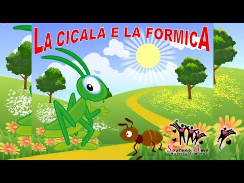 La cicala e la formica. Favola di Esopo.