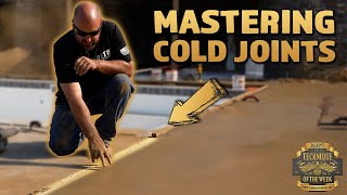 Perfecting Cold Joints: No More Visible Seams!