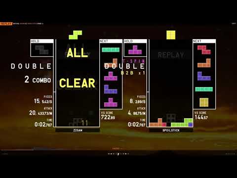 TSD → TSD → PC in 2 ⅔ seconds  [Tetr.io] 450 APM peak 4K