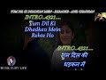 Tum Dil Ki Dhadkan Mein Karaoke With Scrolling Lyrics Eng हिंदी