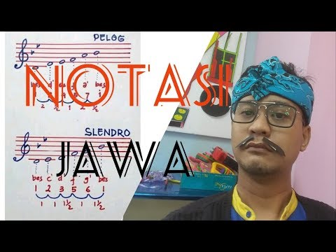 Notasi jawa pelog dan slendro piano vlog