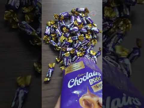 cadbury choclairs gold chocolate filled toffees 😋