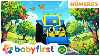 Contando de 1 a 10 com Carros de Corrida! | Aprenda Números | O 123, e já! | BabyFirst Brasil