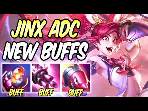 NEW JINX BUFFS - Insane Attack Speed Jinx Gameplay! | Best Crit Build & Runes | League of Legends