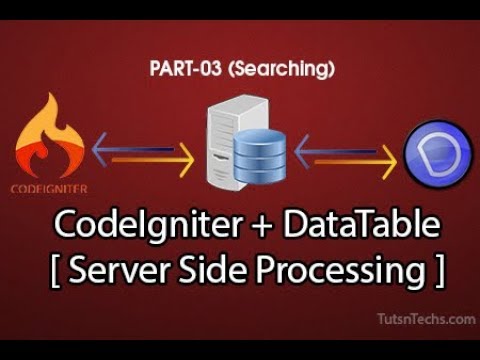 Part03 Jquery Datatable With Codeigniter Using Server Side Processing