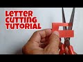 Lettercutting Letters LETTER CUTTING Tutorial A Z
